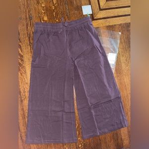 Kate Quinn huckleberry cropped lounge pants organic cotton purple little Liam
